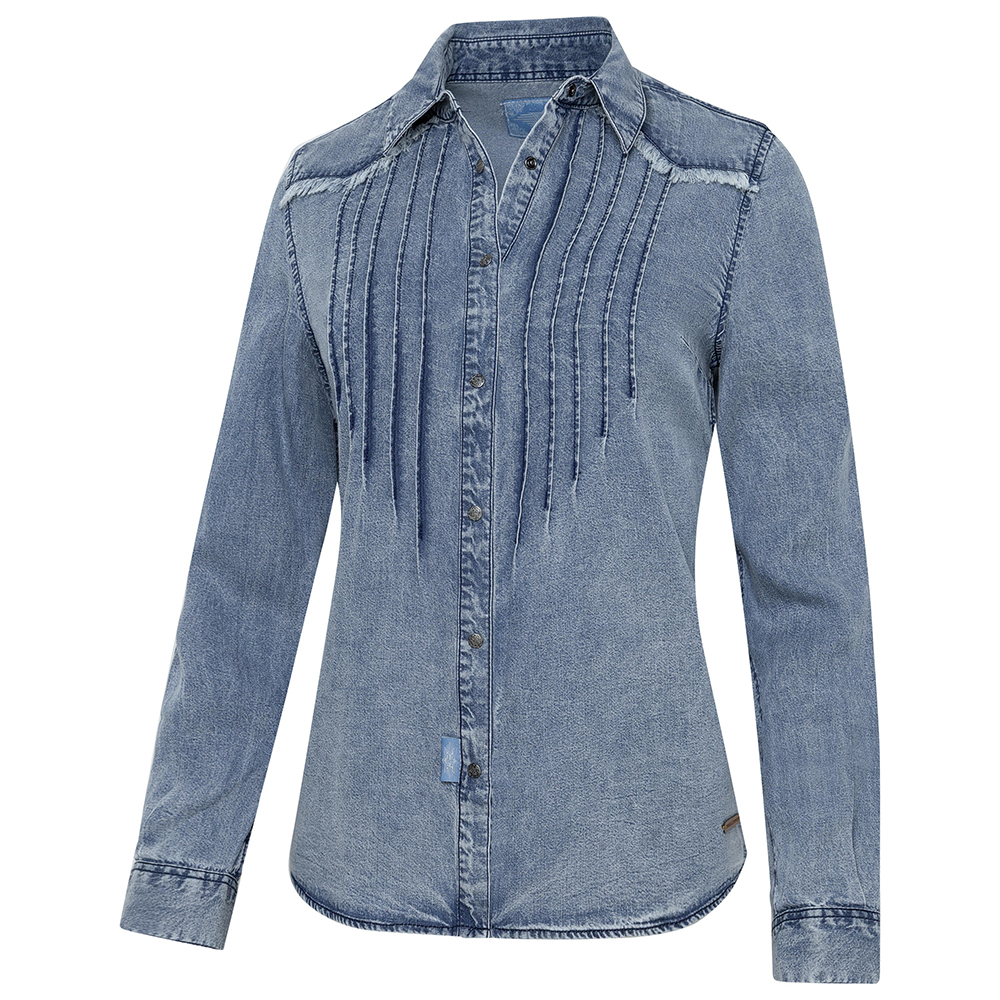 Stars & Stripes - Blue Women's Western Shirt