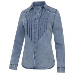 Stars & Stripes - Blue Women's Western Shirt