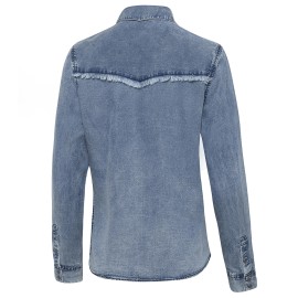 Stars & Stripes - Blue Women's Western Shirt