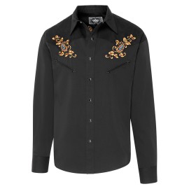 Stars & Stripes - Hogan Black Men's Western Shirt