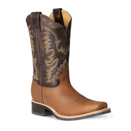 Stars & Stripes - Men's WB-55 Brown Two-Tone Cowboy Boots