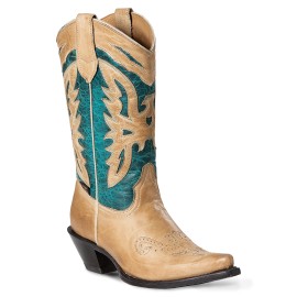 Stars & Stripes - Women's Western Boots - Alce Turquoise