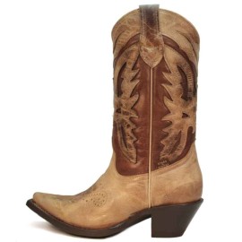 Stars & Stripes - Women's Western Boots - Dark Honey