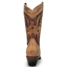 Stars & Stripes - Women's Western Boots - Dark Honey