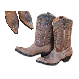 Stars & Stripes - Women's Western Boots - Dark Honey