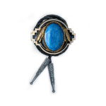 Bolo Tie - Blue Stone Gold