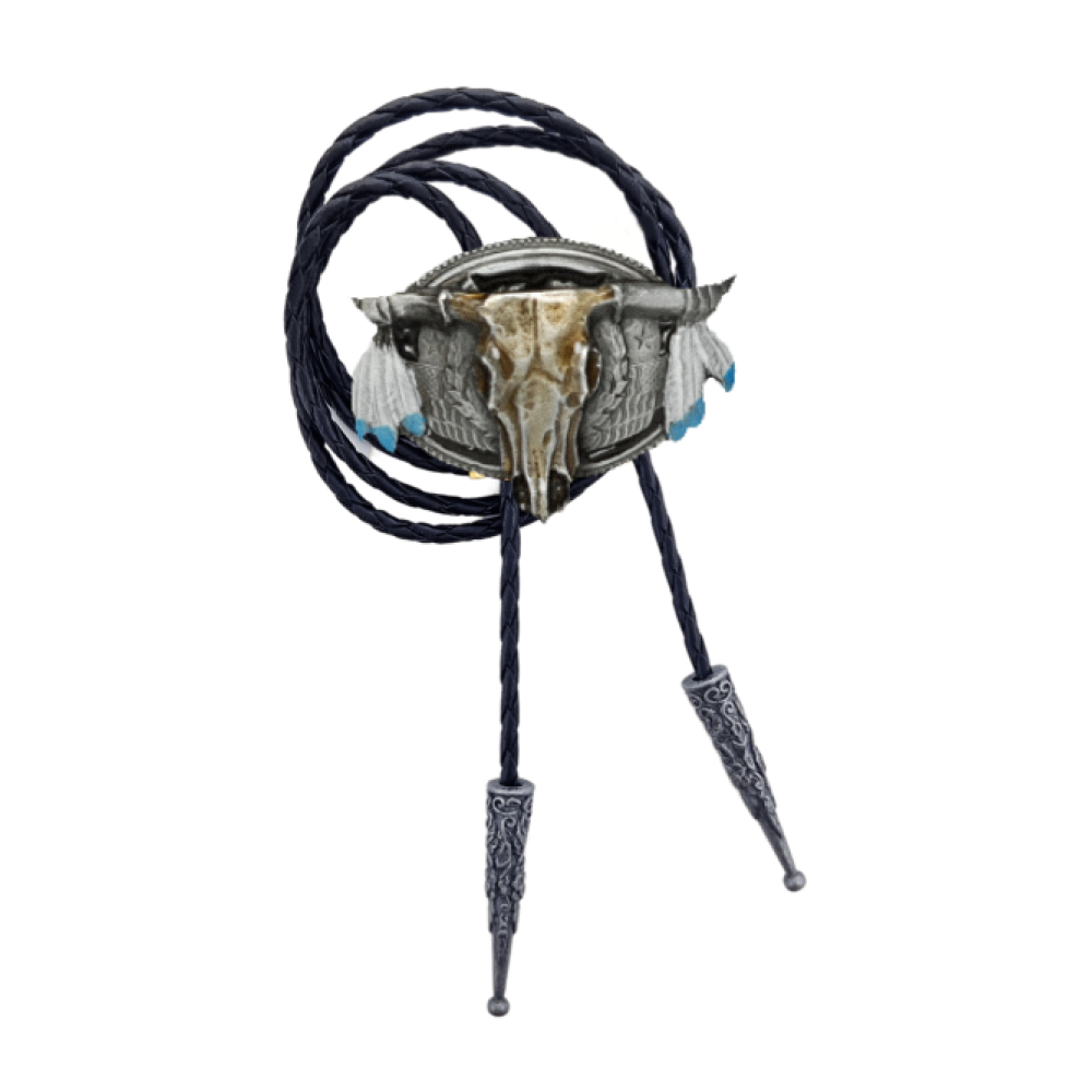 Bolo Tie - Longhorn Steer Skull