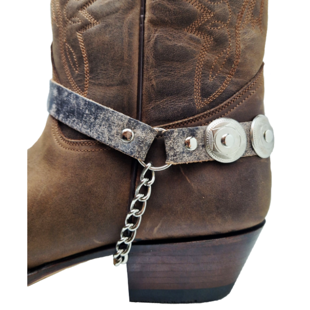 Boot Straps - Concho Stress Brown