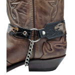 Boot Straps - Eagle Black Leather