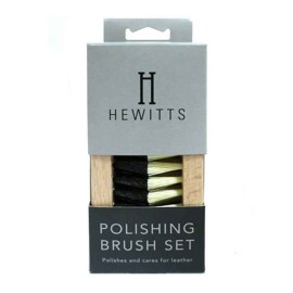 Hewitts Polishing Brush Set for Leather