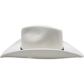 Wool Felt Western White Concho Hat