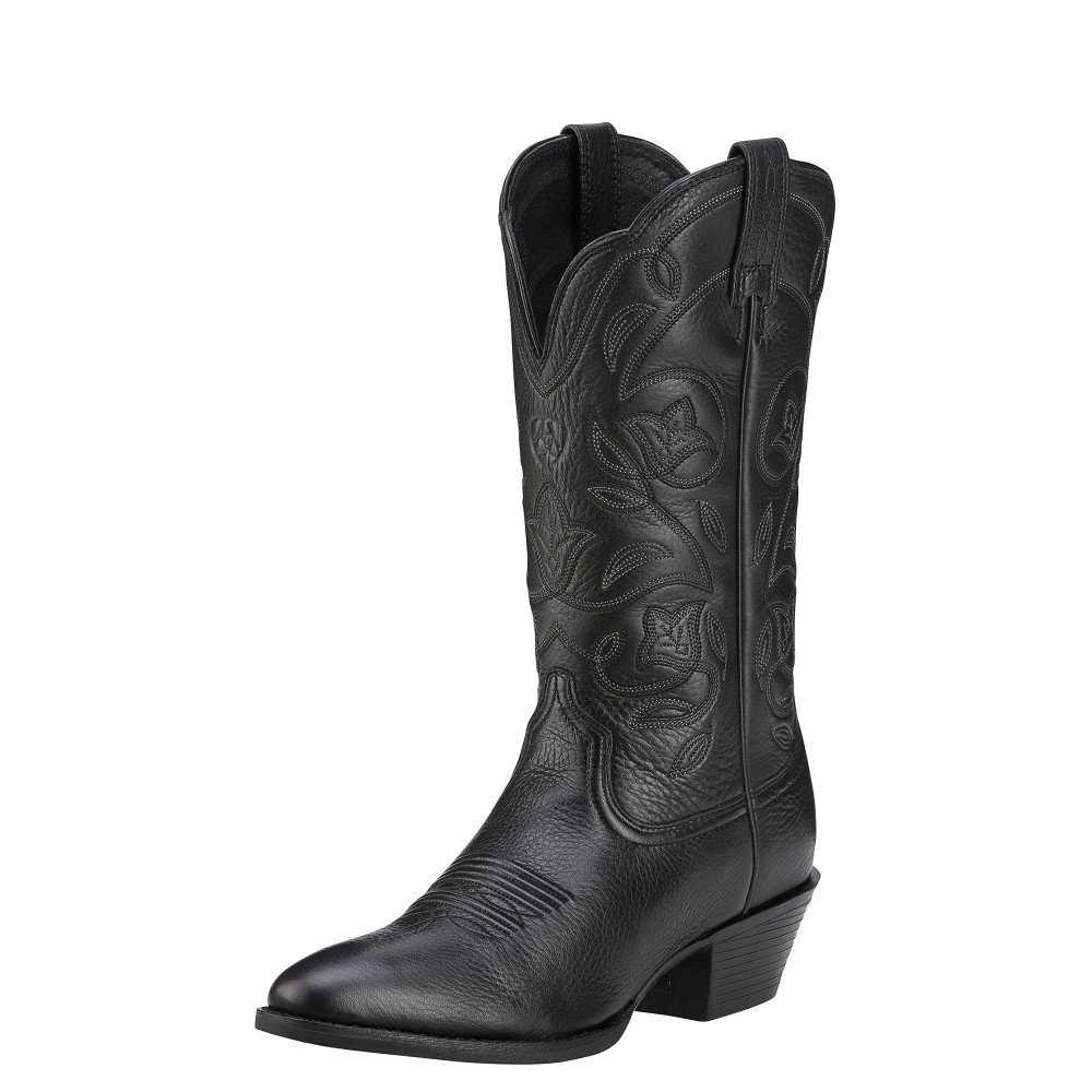 Ariat - Heritage R Toe Black Deertan