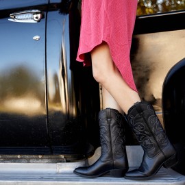 Ariat - Heritage R Toe Black Deertan