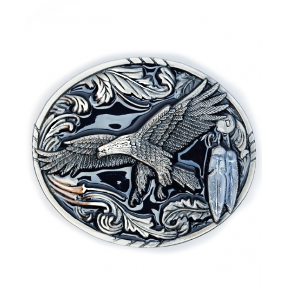 Belt Buckle - Flying Eagle Feather
