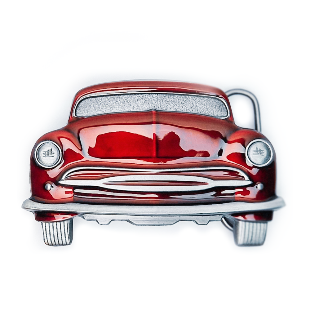 Belt Buckle -  Red Car