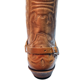Boot Straps - Oval Tan Distressed