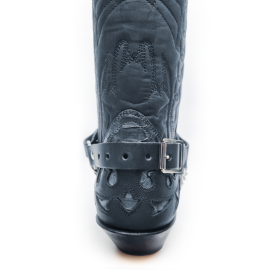 Boot Straps - Conical Stud Black - Thick