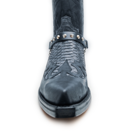 Boot Straps - Conical Stud Black - Thick