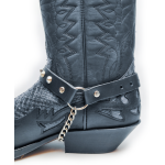 Boot Straps - Conical Stud Black - Thick