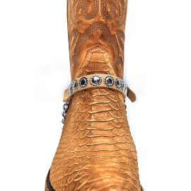 Boot Straps - Circular Beige
