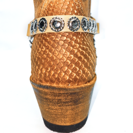 Boot Straps - Circular Beige