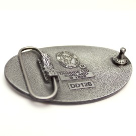Belt Buckle - Elvis White And Red