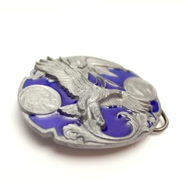 Belt Buckle - Eagle With Coins