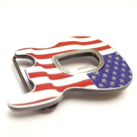 Belt Buckle - USA Bottle Opener