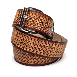 Leather Belt - Weave Pattern