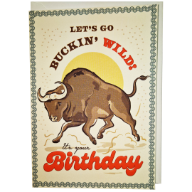 Birthday Card - Bull