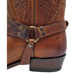 Mayura 007 Cowboy Biker Boot Castano