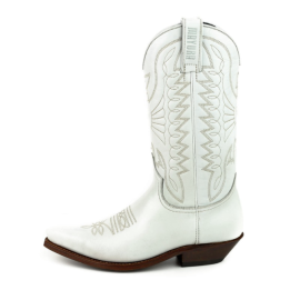 Mayura 1920 Western Biker Boot White