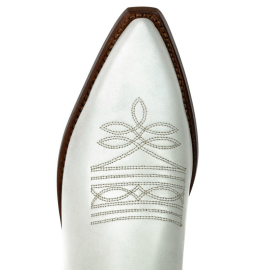 Mayura 1920 Western Biker Boot White