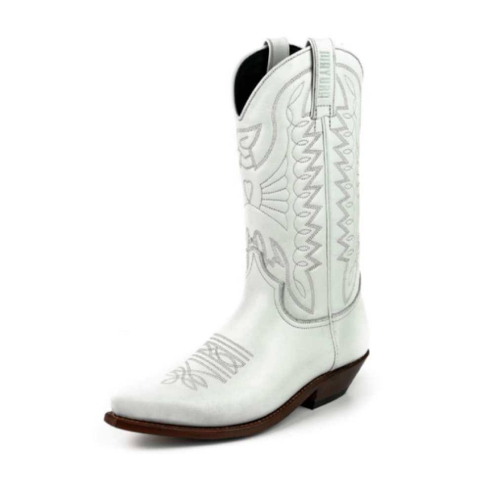Mayura 1920 Western Biker Boot White