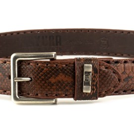 Mayura 1020 Snakeskin Python Belt Castana
