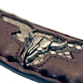 Mayura 1322S Snakeskin Python Belt Brown