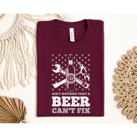 Rootin' Tootin' Tees - Ain't Nothing A Beer Can't Fix Red