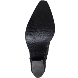 Zoe - Faux Piton Snakeskin Black