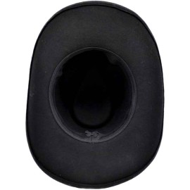 Wool Felt Western Concho Black Hat