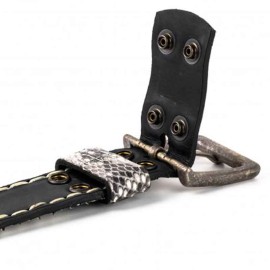 Mayura 1020 Snakeskin Python Belt White