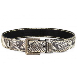 Mayura 1020 Snakeskin Python Belt White