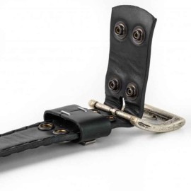 Mayura 1322S Snakeskin Python Belt Black