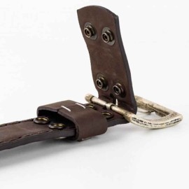 Mayura 1322S Snakeskin Python Belt Brown