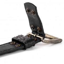 Mayura 214 Crocodile/Snakeskin Python Belt Black
