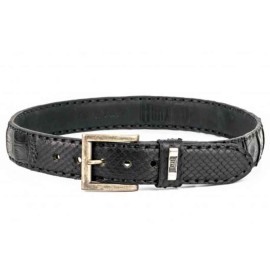 Mayura 214 Crocodile/Snakeskin Python Belt Black