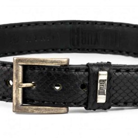 Mayura 214 Crocodile/Snakeskin Python Belt Black