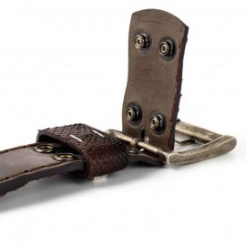 Mayura 214 Crocodile/ Snakeskin Python Belt Camel