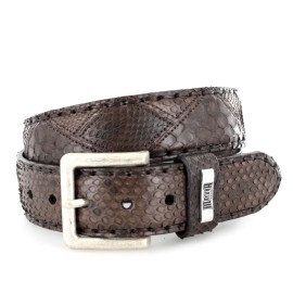 Mayura 1020 Snakeskin Python Belt Brown