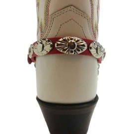 Boot Straps  - Oval Red