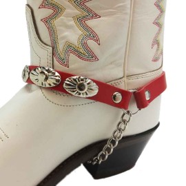 Boot Straps  - Oval Red